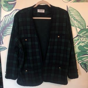 Vintage plaid Alfred Dunner Blazer